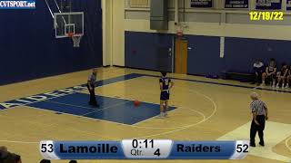 121922Lamoille  U32 Boys Basketball JV amp Varsity [upl. by Aivatnuhs678]