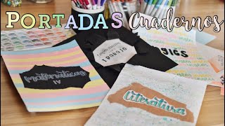 PORTADAS PARA CUADERNOS  DIY  karlasnotes [upl. by Harday]