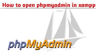 How to open phpmyadmin in localhost in xampp  phpmyadmin control panel [upl. by Acey776]