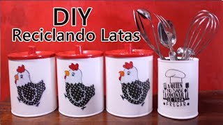 DIY DECORAÇAO 2 IDÉIAS PARA RECICLAR LATAS DE LEITE EM PÓ [upl. by Aicenad552]