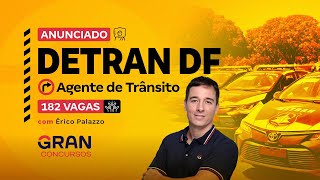 Concurso Detran DF Agente de Trânsito  Anunciado com 182 vagas [upl. by Haldas]