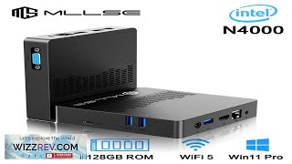 MLLSE M2 Air Mini PC Intel Celeron N4000 CPU Window11 6GB RAM Review [upl. by Kcirdehs]