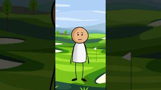 Stickman Golfer The Underdog Story funnyshorts stickmanhumor stickmanjokes [upl. by Ojoj]