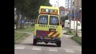 A1 ambulance 15118 oude NIEUWE HOEFWEG BLEISWIJK [upl. by Nna]