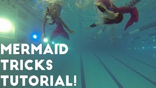 Mermaid Tail Swimming Tricks [upl. by Aihsekyw]