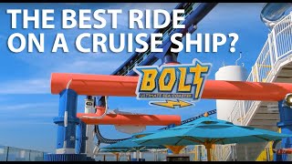 Carnival Cruise Bolt Roller Coaster Ride on Carnival Jubilee [upl. by Siver]