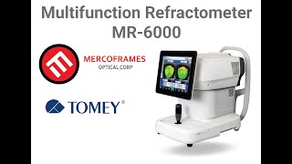 Multifunction Refractometer TOMEY MR6000 General overview [upl. by Aisatal]