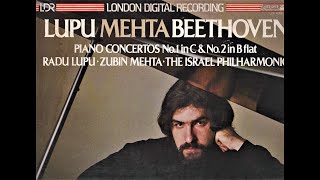 BEETHOVEN Radu Lupu Zubin Mehta Piano Concerto No 2 in B flat Op 19 Israel Philharmonic 1979 [upl. by Townshend]