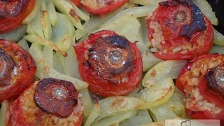 Pomodori ripieni di riso filanti con patate [upl. by Clywd]