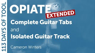 Tool  Opiate Extended  Guitar Cover  Tabs  Isolated Guitar [upl. by Eiresed81]