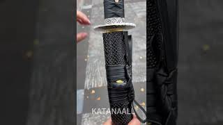 103cm Dark Katana Steel Sword sword katanaall shorts handmade [upl. by Neelhsa]