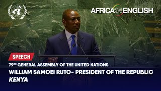 🇰🇪 Kenya President Addresses United Nations General Debate 79th Session UNGA [upl. by Tteirrah]