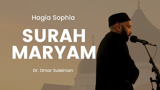 Imam Omar Suleiman reciting Surah Maryam in Hagia Sophia [upl. by Ozzie]