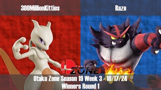 OZone19W3  W1  300MillionKitties Mewtwo vs Raze Incineroar  Dr Mario [upl. by Les]