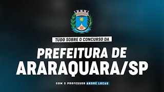 CONCURSO PREFEITURA DE ARARAQUARASP  PLANEJAMENTO DE ESTUDOS [upl. by Zelten]