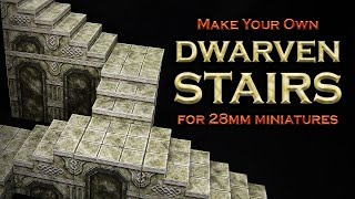 Episode 91  Dwarven Stairs for dnd warhammer mesbg etc [upl. by Kohsa]