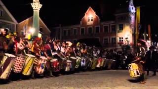 Emser Trommler 2015 Showact Marienplatz Frundsbergfest Mindelheim [upl. by Kerat579]