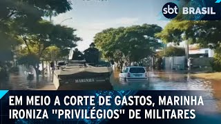 Marinha publica vídeo que ironiza quotprivilégiosquot atribuídos a militares  SBT Brasil 021224 [upl. by Clapper]