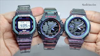 Casio GShock DWB5600AH6 vs Casio GShock GAB001AH6A vs Casio GShock GA2100AH6A [upl. by Ahtoelc755]