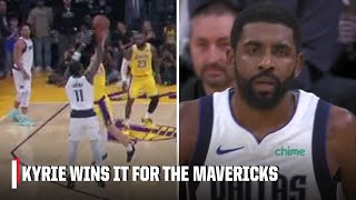 Kyrie Irvings CLUTCH 3pointer puts the Lakers away avoids blowing 20point lead  NBA on ESPN [upl. by Lerual]