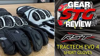 RST TracTech EVO 4 Short Gloves Review  Sportbike Track Gear [upl. by Kenay]