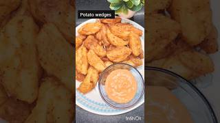 Potato wedges  Crispy potato bites potato wedges recipe garba navratrispecial trending shorts [upl. by Odilia921]