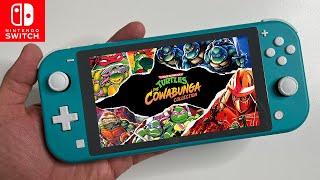 TMNT The Cowabunga Collection Nintendo Switch LITE Gameplay [upl. by Annhoj408]