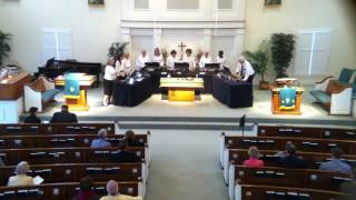 HPC Handbell Choir plays Percussive Praise [upl. by Enoek]