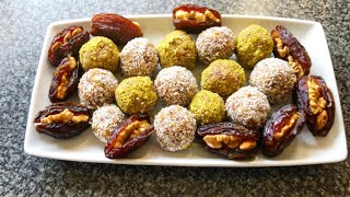 Coconut Date Balls Recipe  Healthy Energy Bites  Healthy Dessert shorts [upl. by Frederik]