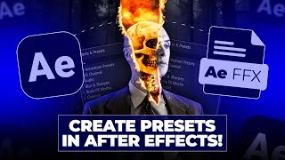 How to Create Custom Presets in After Effects  Get Free Smooth SlideIn Presets [upl. by Brey]