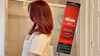 HOW TO COPPER RED HAIR WITH NO BLEACH LOREAL HICOLOR REDS [upl. by Sandon]