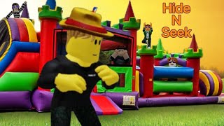 Hide N Seek inside Roblox’s Biggest Bouncy Castle🏰 Ftaxiebear11Fireboy267MythicalMage [upl. by Liberati]