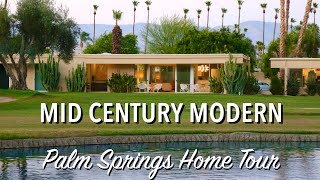 Mid Century Modern Architecture amp Design Palm Springs Home Tour [upl. by Atsillac731]