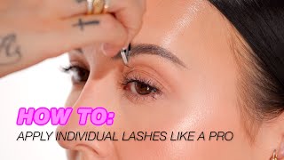 How To Apply Individual Eyelashes Like a Pro [upl. by Ytima]