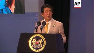 Abe address at close of Kenya conference [upl. by Katine166]