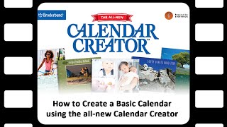 How to Create a Basic Calendar using the all new Calendar Creator [upl. by Akeimahs]