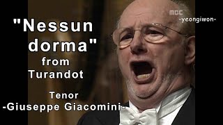 Giuseppe GiacominiquotNessun dormaquot from Turandot by Puccini [upl. by Jerrilee]