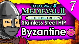 THE POPE CALLS A CRUSADE Medieval 2 Total War Stainless Steel HIP Byzantine Campaign Gameplay 7 [upl. by Mercer103]