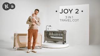 JOY 2 – a multifunctional travel cot for babies and older children [upl. by Nonnairb]