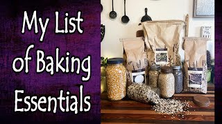 My List of Baking Essentials [upl. by Ines]