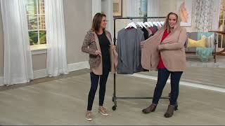 Cuddl Duds Comfortwear French Terry Hoodie Wrap on QVC [upl. by Gavrilla]