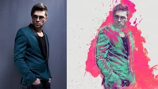 Lively Photoshop Effect Tutorial  Automatically create digital art [upl. by Peltz]