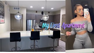 LUXURY APARTMENT TOUR  My First Place [upl. by Ydnab]