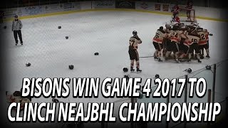 Tyson Dolynny PxP Call  Wainwright Bisons Win 20162017 NEAJBHL Championship In Triple OT [upl. by Atikam]