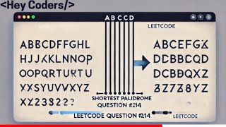 214  Shortest Palindrome  LeetCode  Java [upl. by Bradstreet]