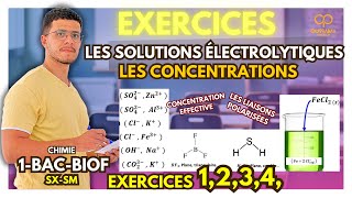 Exercices Corrigés  Les Solutions Électrolytiques et les Concentrations  1ère Bac SXSM [upl. by Aikenat]