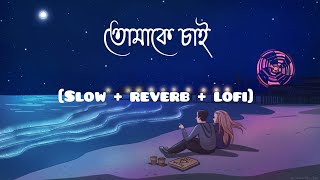 Tomake chai তোমাকে চাই  SlowReverblofi  Arijit Singh Yash Gangstar  Bengali lofi song [upl. by Adekahs322]