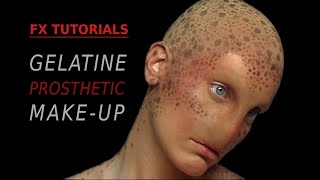 FX Tutorials Gelatine prosthetic makeup [upl. by Christianity443]