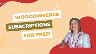 Selling subscriptions with WooCommerce for Free [upl. by Ziana]