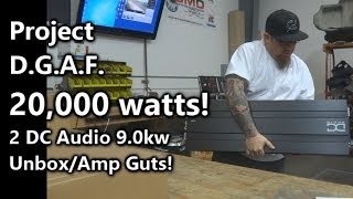 20000 Watts 2 DC Audio 90kw Amplifiers Unbox  Amp Guts  Project DGAF Video 4 [upl. by Anitel]